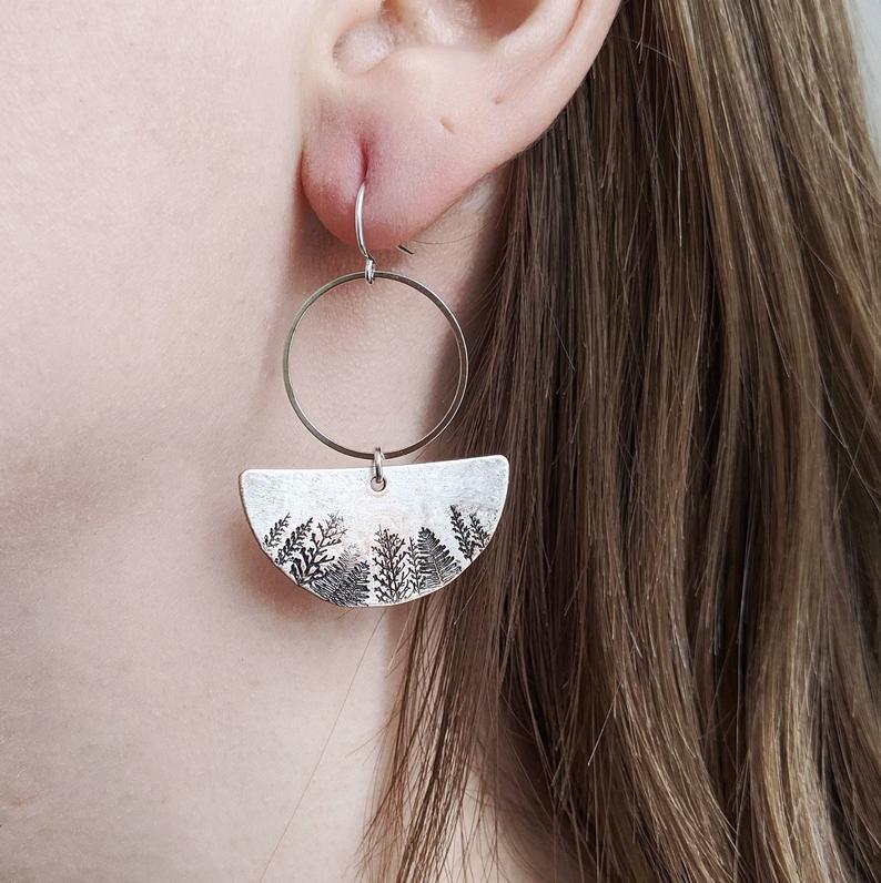 Vintage Geometric Cross Earrings for Women