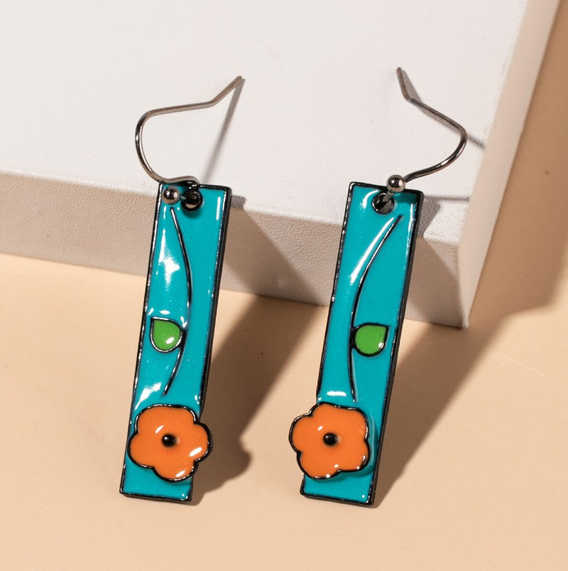 Floral Cross Earrings - product image 3