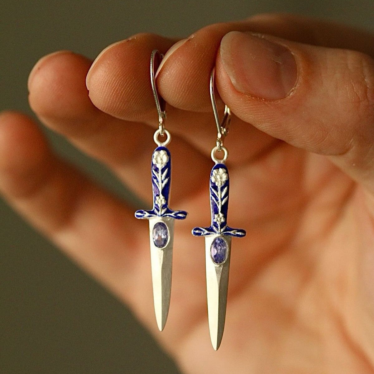 Floral Cross Earrings - product image 1