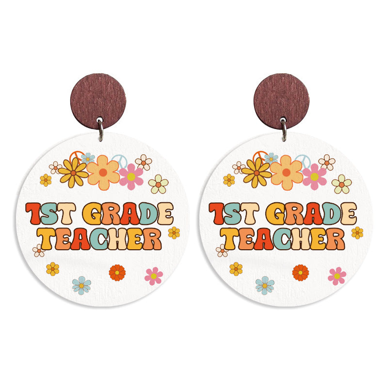 Boho Vintage Cross Wood Earrings - product image 4