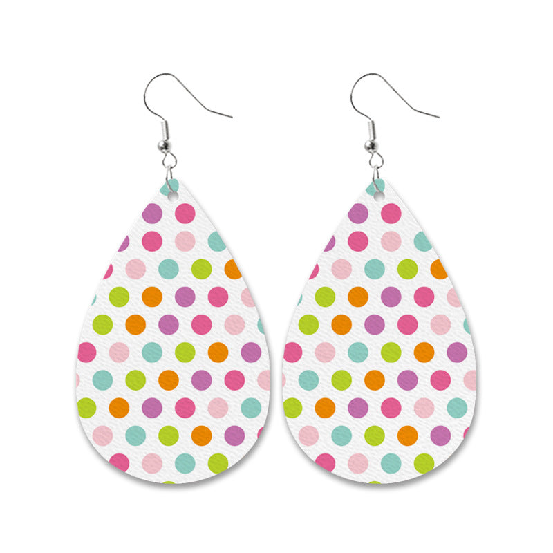 Easter Bunny Fur Earrings Leopard Print Black and White Checkered Car Carrot