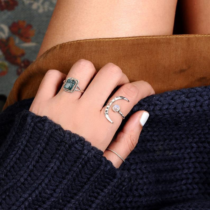 Vintage Moon Cross Ring - product image 4
