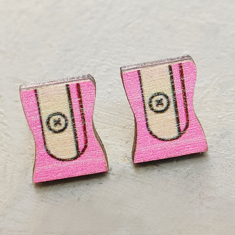 Cross Wood Earrings - product image 10