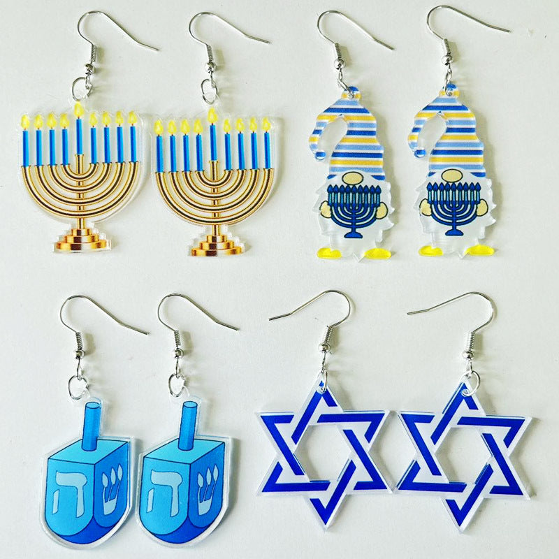 Cross Acrylic Earrings - product image 1