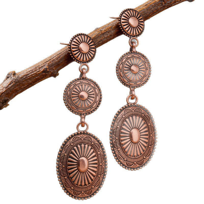 Boho Vintage Cross Earrings - product image 5