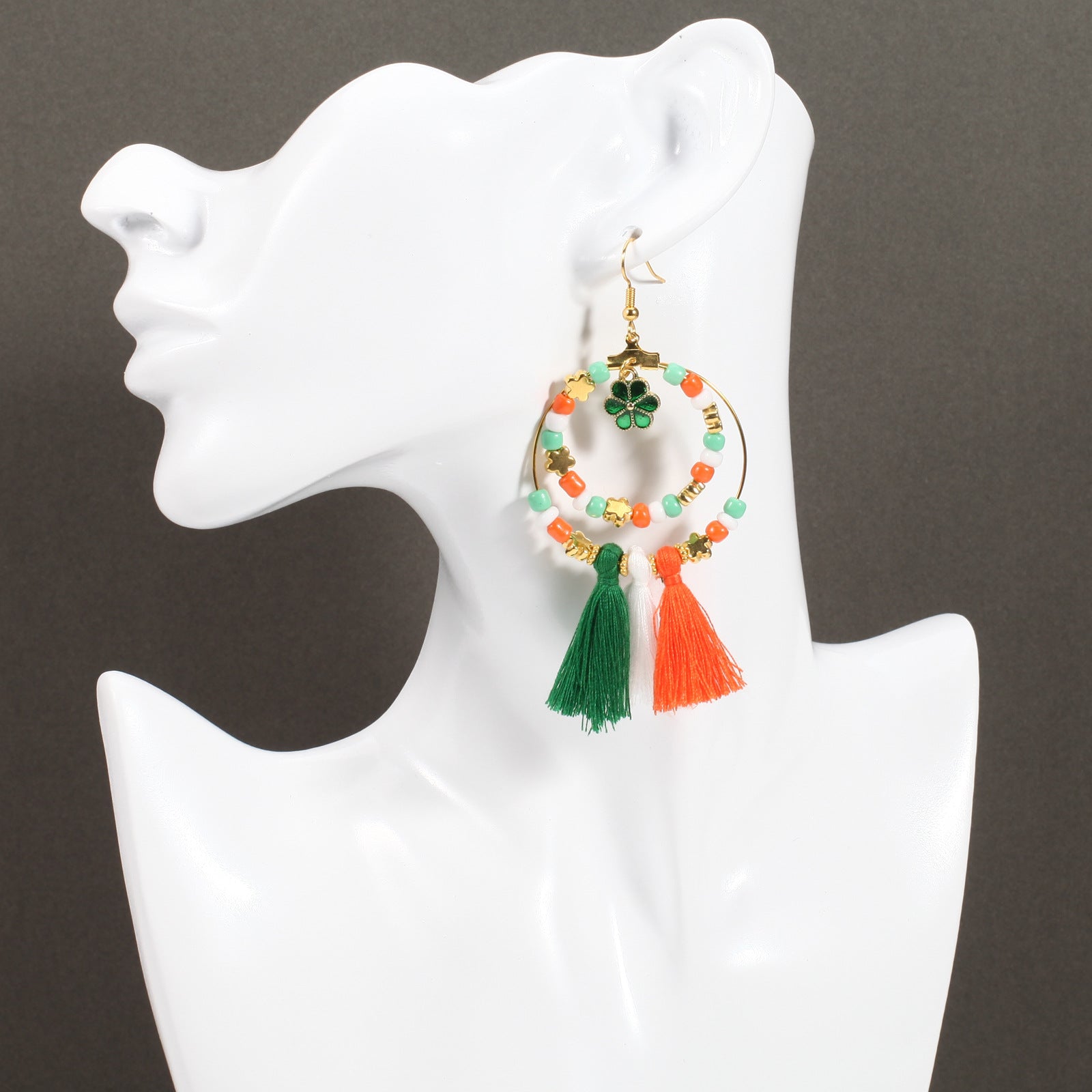 Wine Glass Beaded Crystal Earrings - product image 25