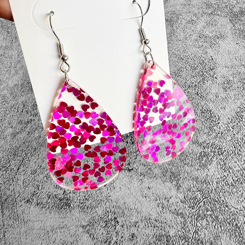 Heart Cross Acrylic Earrings - product image 8