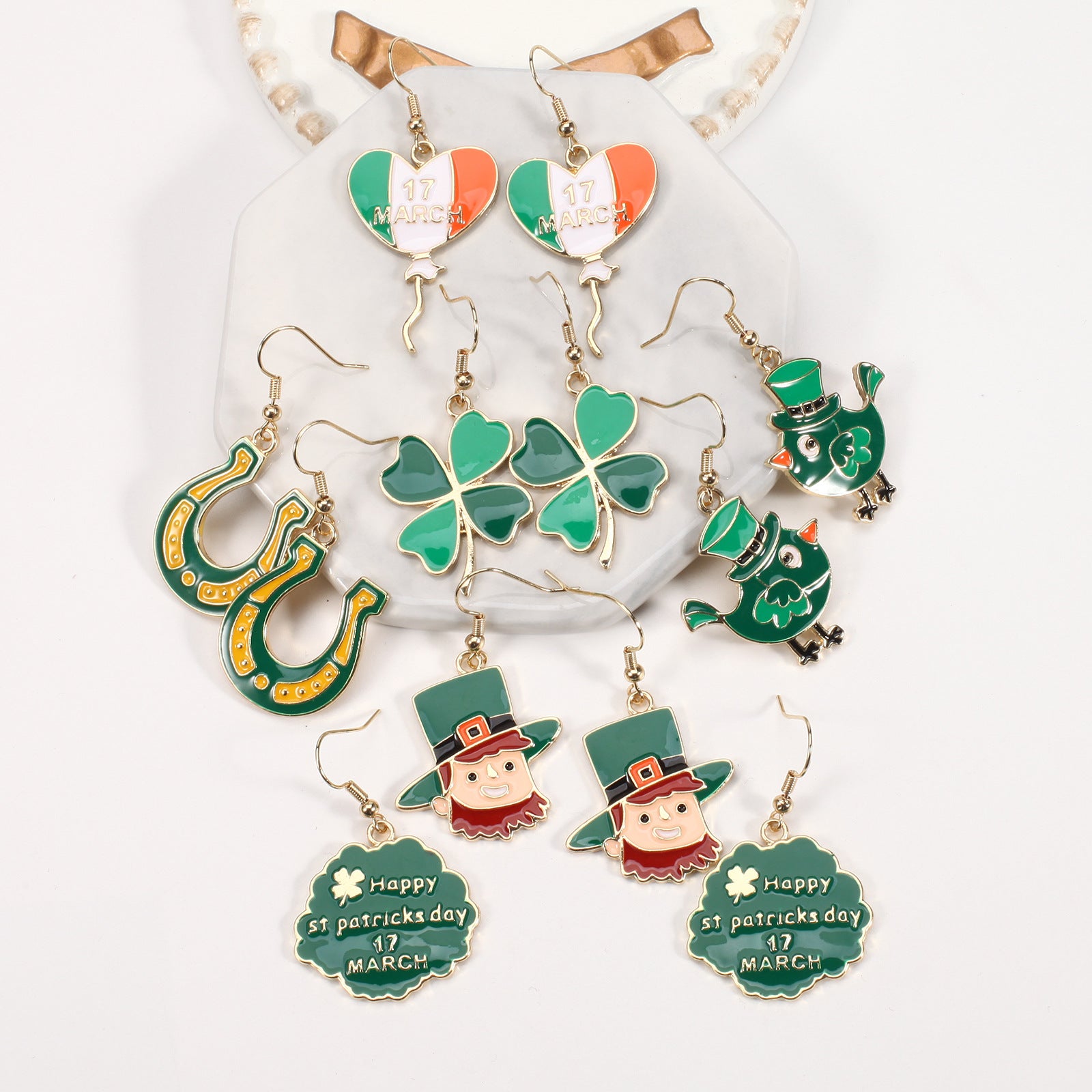 Flag Wine Glass Earrings - product image 19
