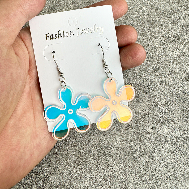Floral Cross Acrylic Earrings - product image 2
