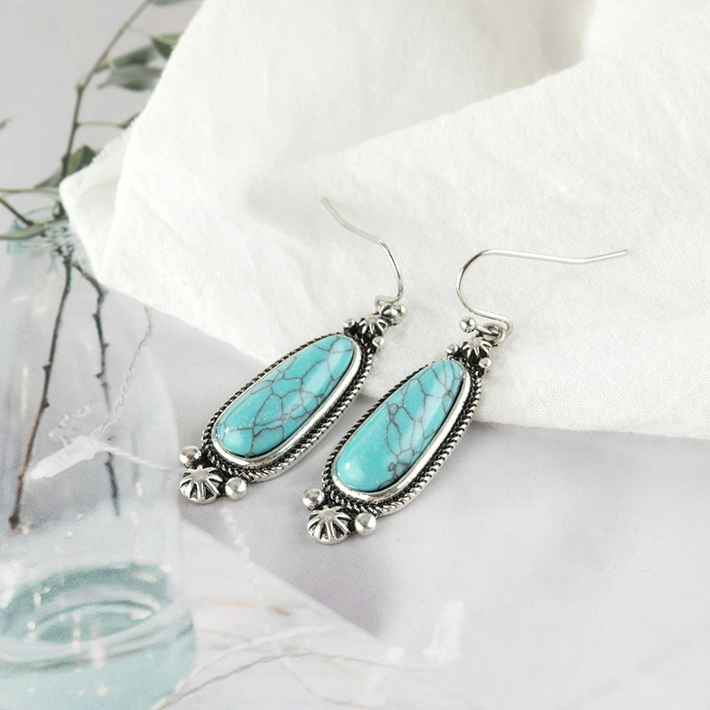 Turquoise Vintage Statement Earrings - product image 5