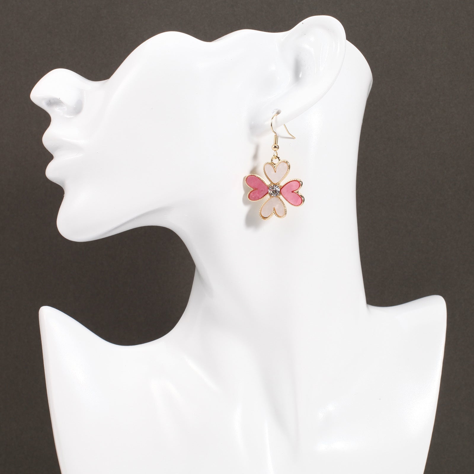 Heart Cross Crystal Earrings - product image 53