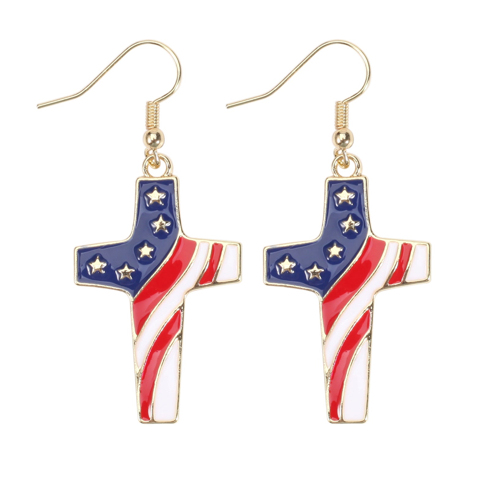 Cross Flag Earrings - product image 15