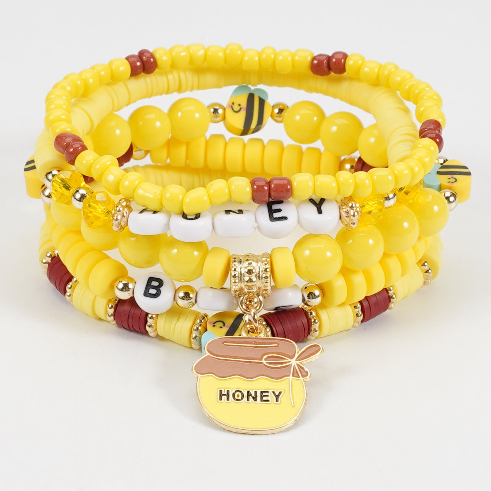 Floral Cross Bee Beaded Necklace - product image 23