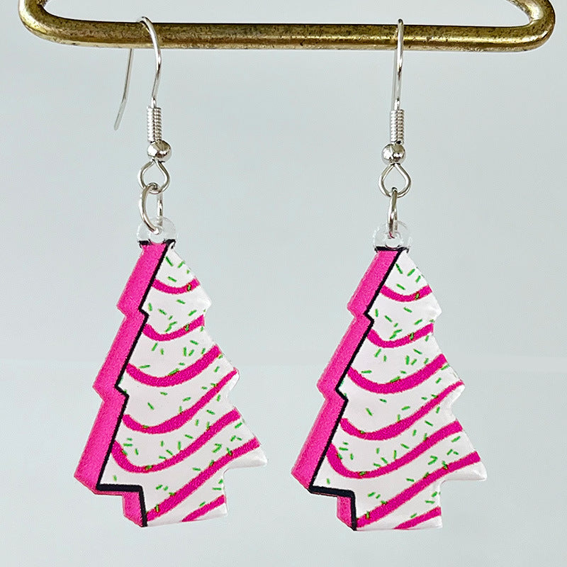 Vintage Cross Acrylic Earrings