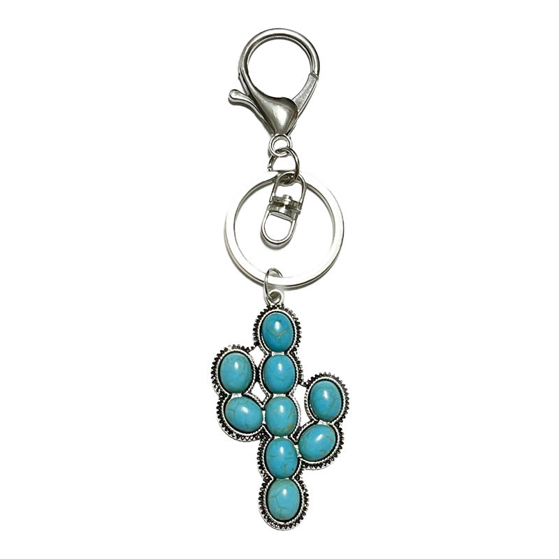 Western Turquoise Vintage Floral Cactus Necklace - product image 5