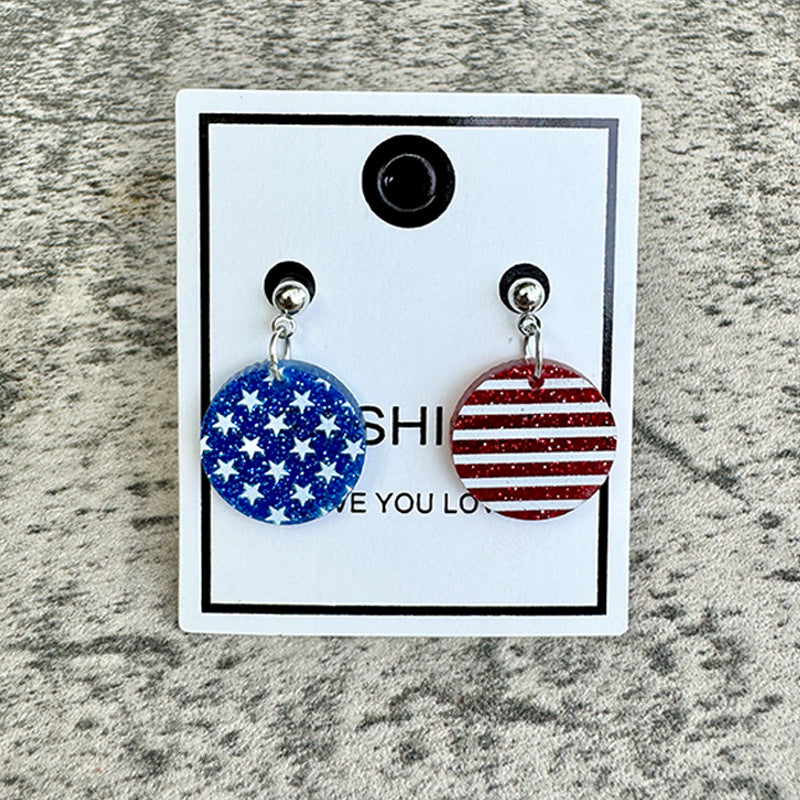 Flag Acrylic Earrings - product image 7