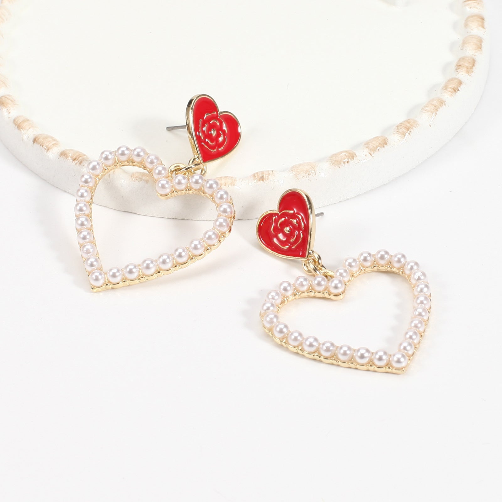 Heart Cross Crystal Earrings - product image 64
