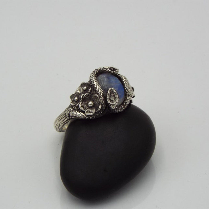 Vintage Floral Moon Ring - product image 11