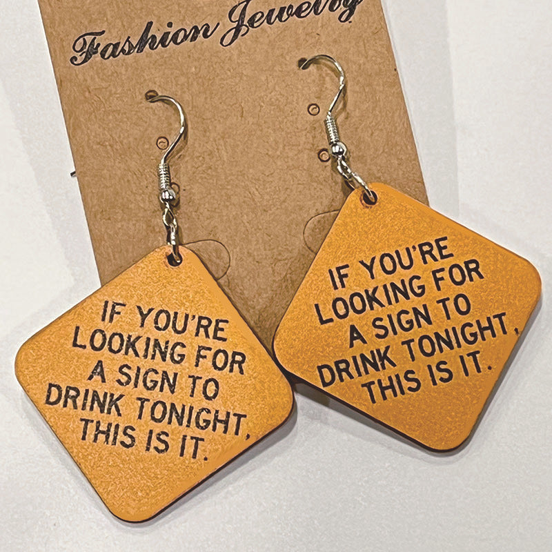 Vintage Cross Wood Earrings - product image 10