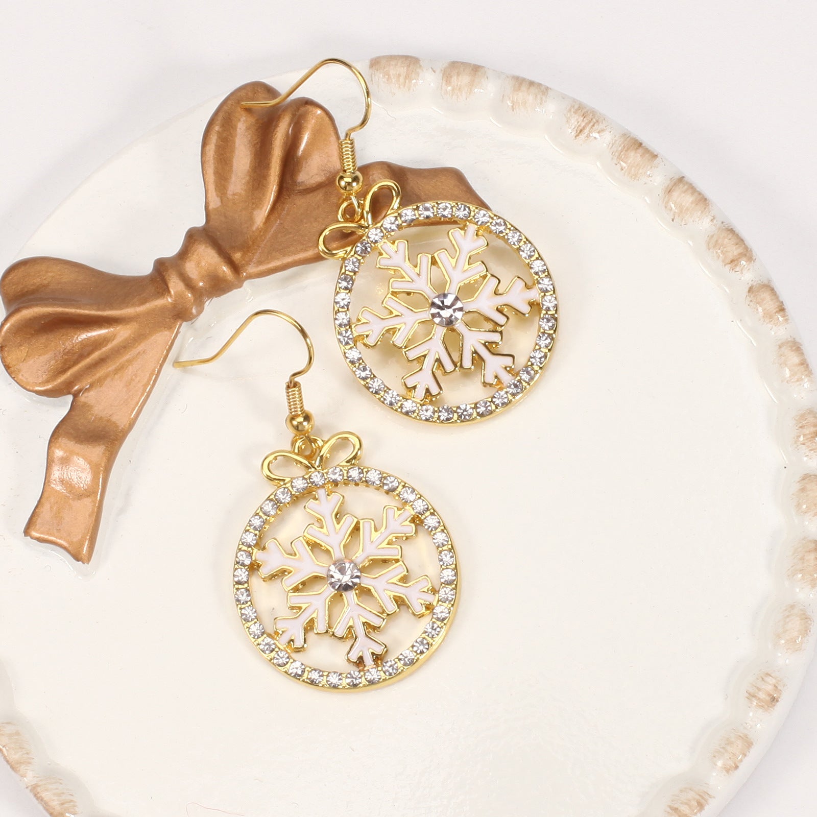 Christmas Earrings: Reindeer Antlers - Christmas Tree - Snowman - Pentagram - - product image 14
