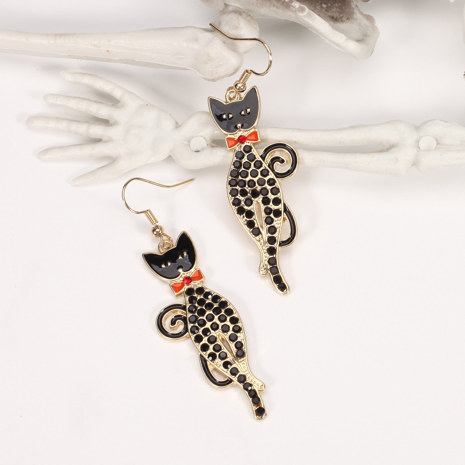 Halloween Earrings Featuring A Little Cat - A Screaming Ghost - A Pumpkin - A - product image 22