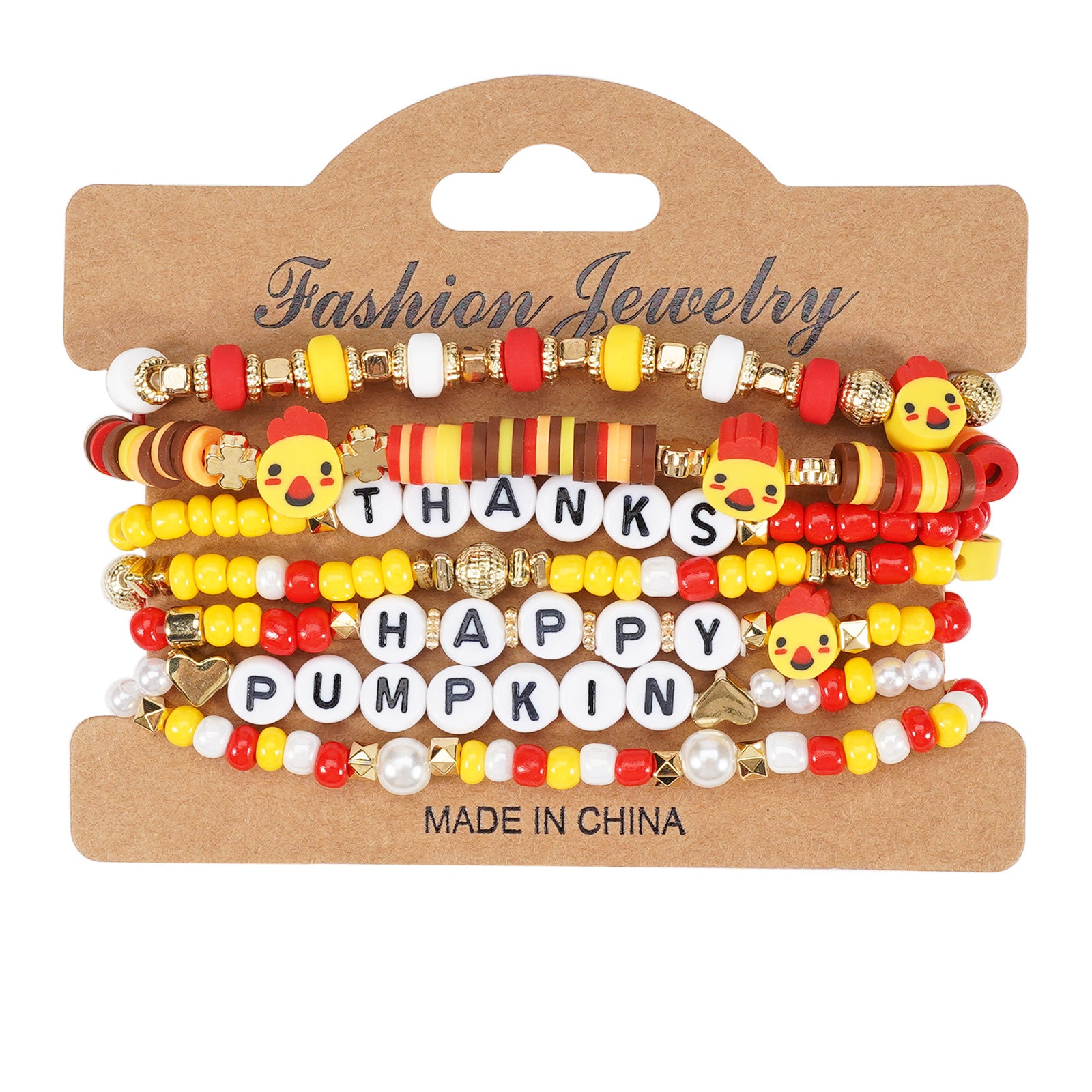 Thanksgiving Bracelet Autumn Maple Leaf Turkey Pumpkin Cartoon Cute Bracelet - product image 7