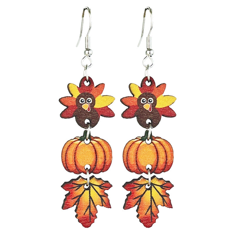 Cross Wood Earrings for Women - product image 2