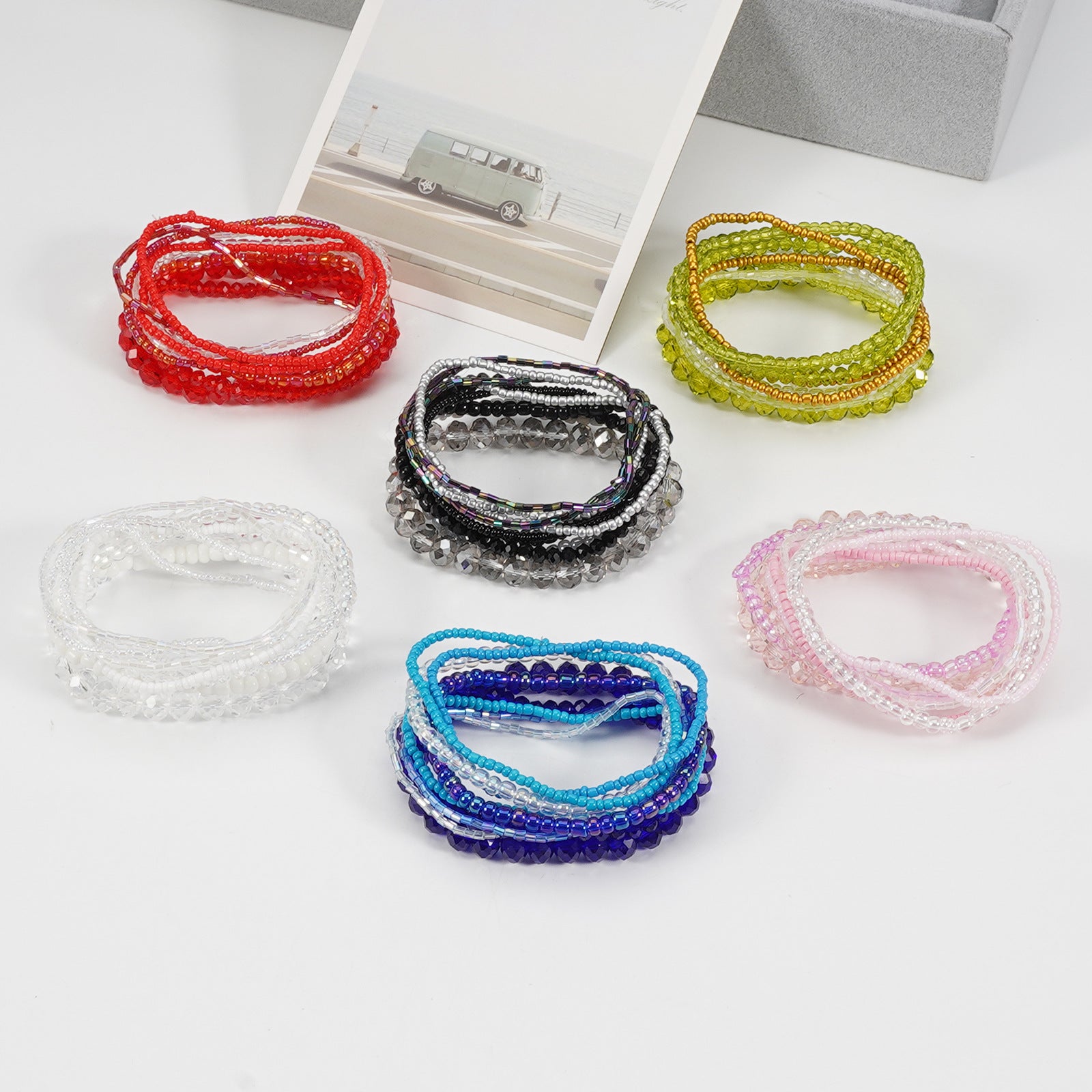 Boho Cross Beaded Crystal Bracelet - product image 2