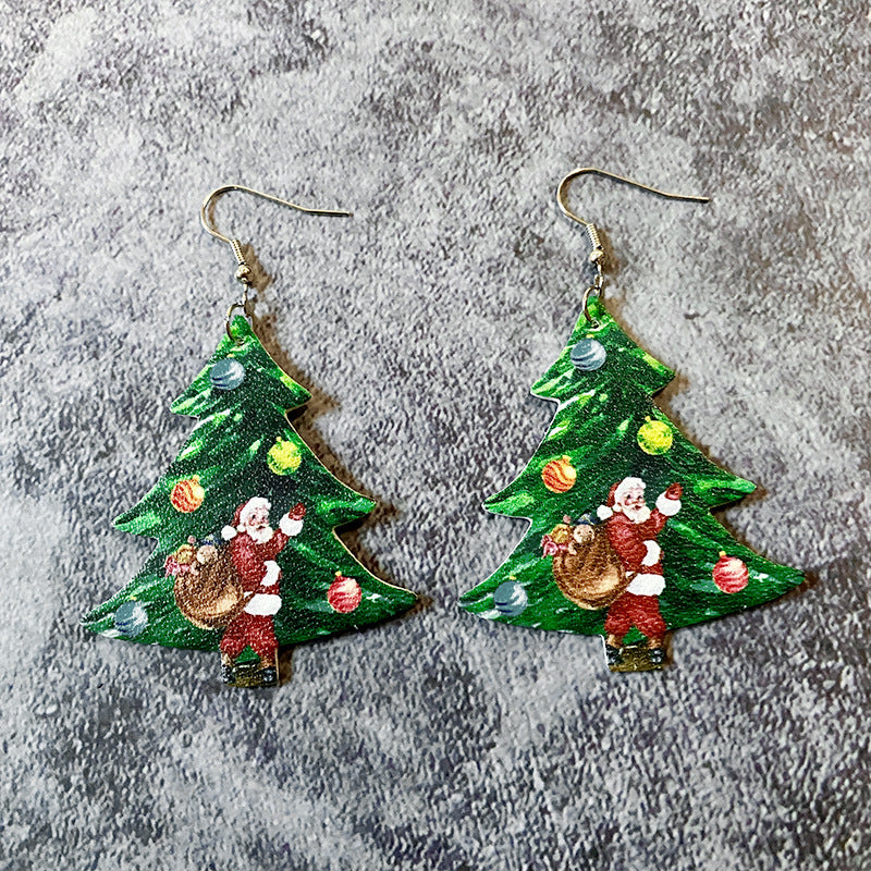 Cross Leather Earrings - product image 2