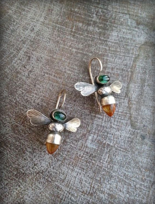 Vintage Cross Bee Earrings - product image 6