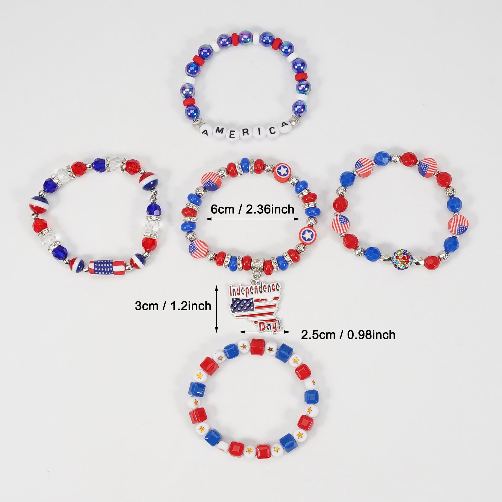 Flag Beaded Bracelet - product image 3