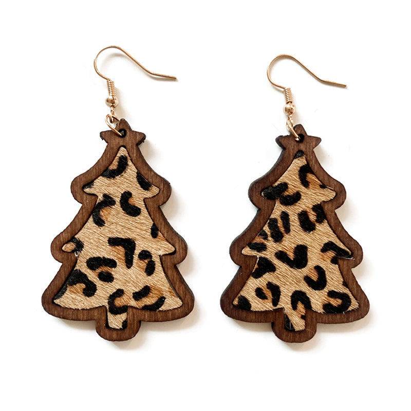 Western Boho Horse Cross Wood Earrings - product image 5