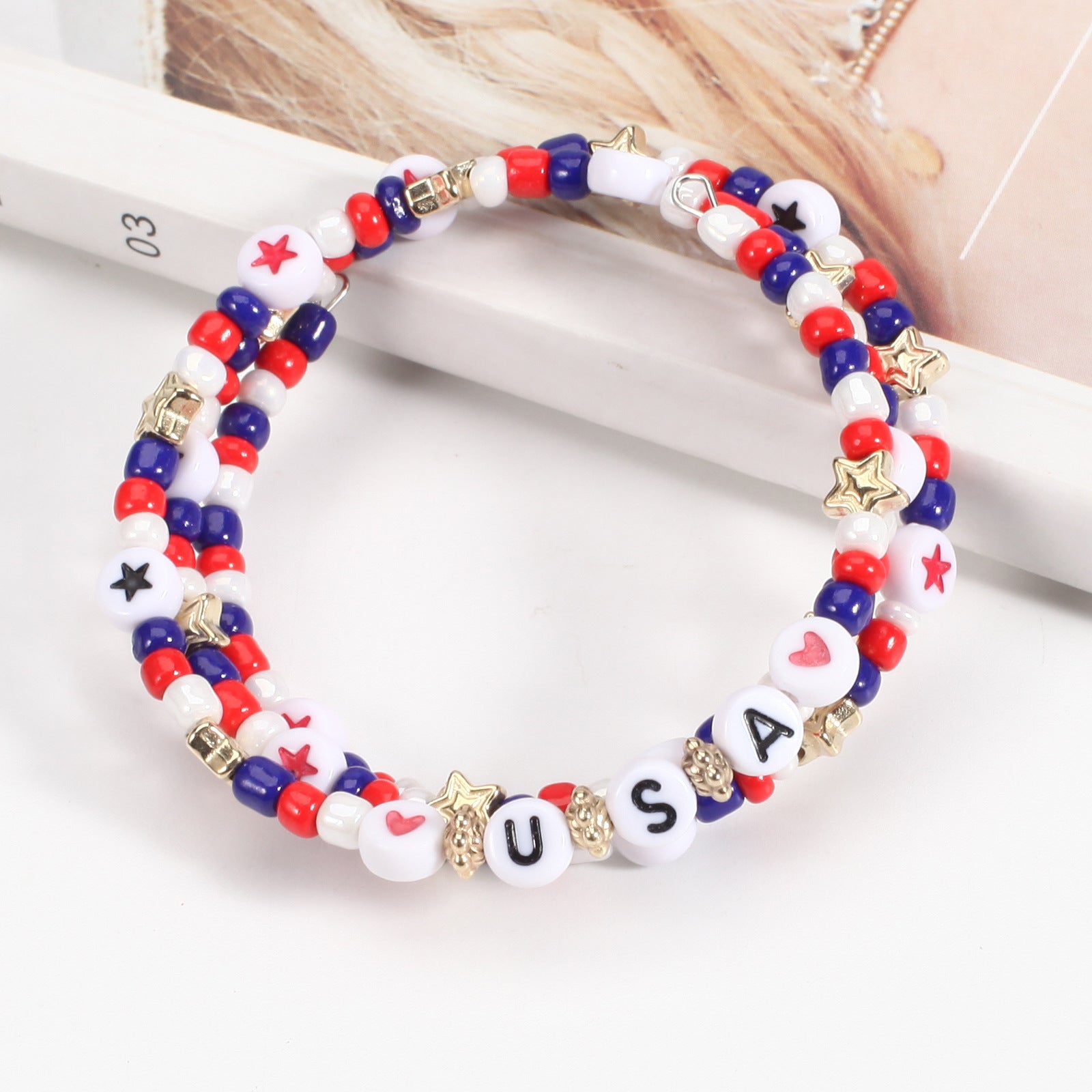 Flag Beaded Bracelet - product image 22