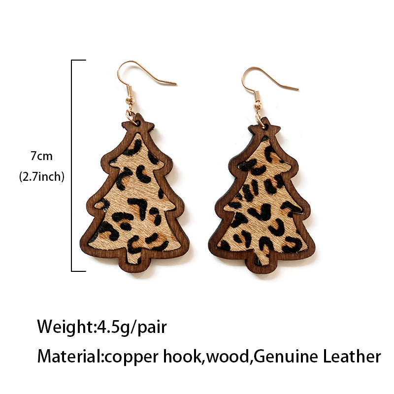 Western Boho Horse Cross Wood Earrings - product image 4