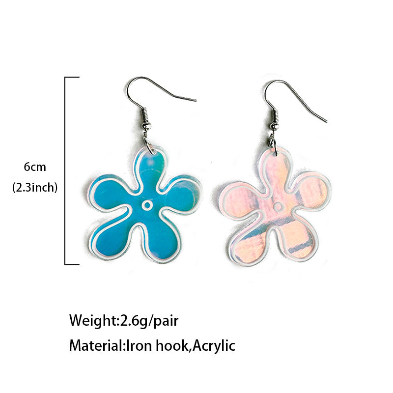 Floral Cross Acrylic Earrings - product image 4