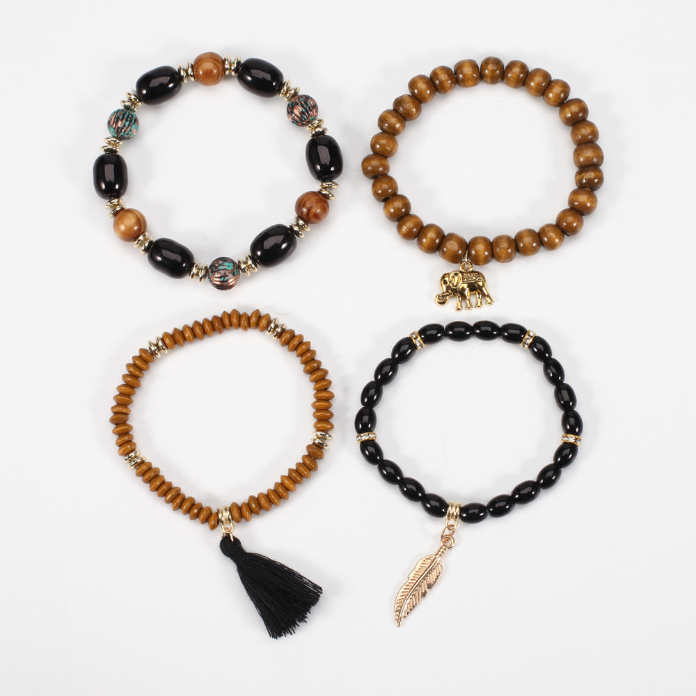 Boho Wood Beaded Necklace - product image 16