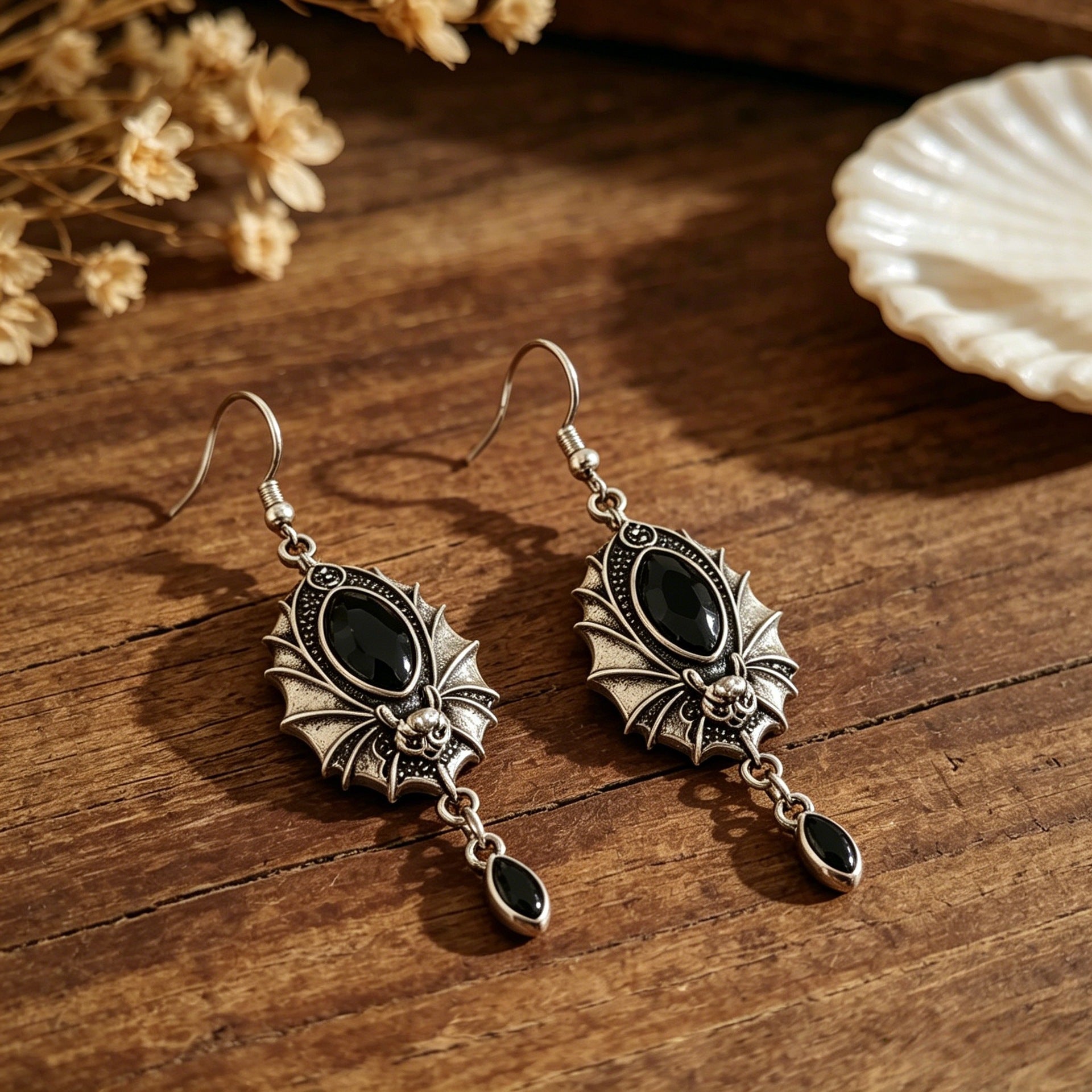Vintage Cross Crystal Earrings - product image 2