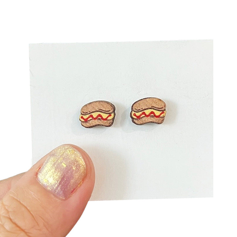 Cross Wood Earrings - product image 7