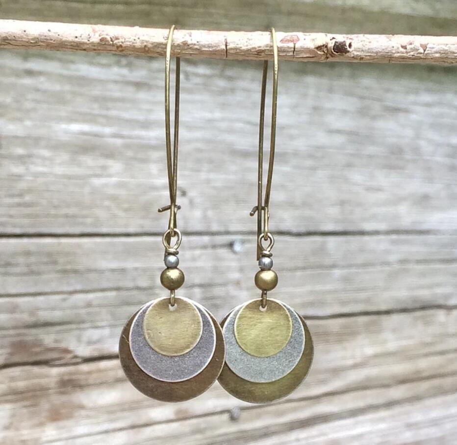 Boho Vintage Cross Earrings - product image 1