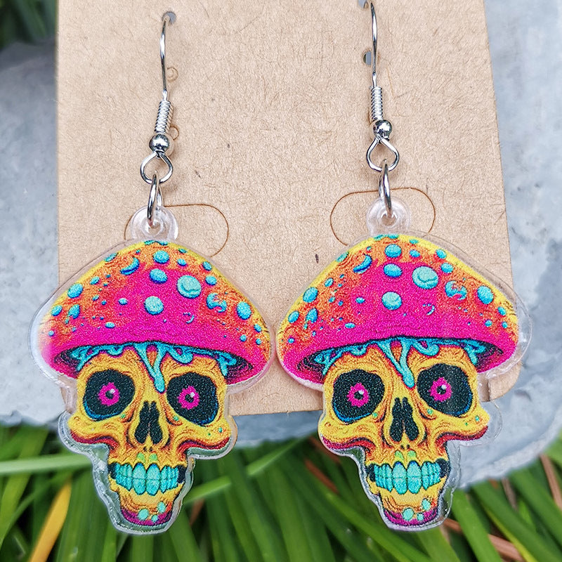Floral Cross Butterfly Acrylic Earrings - product image 10