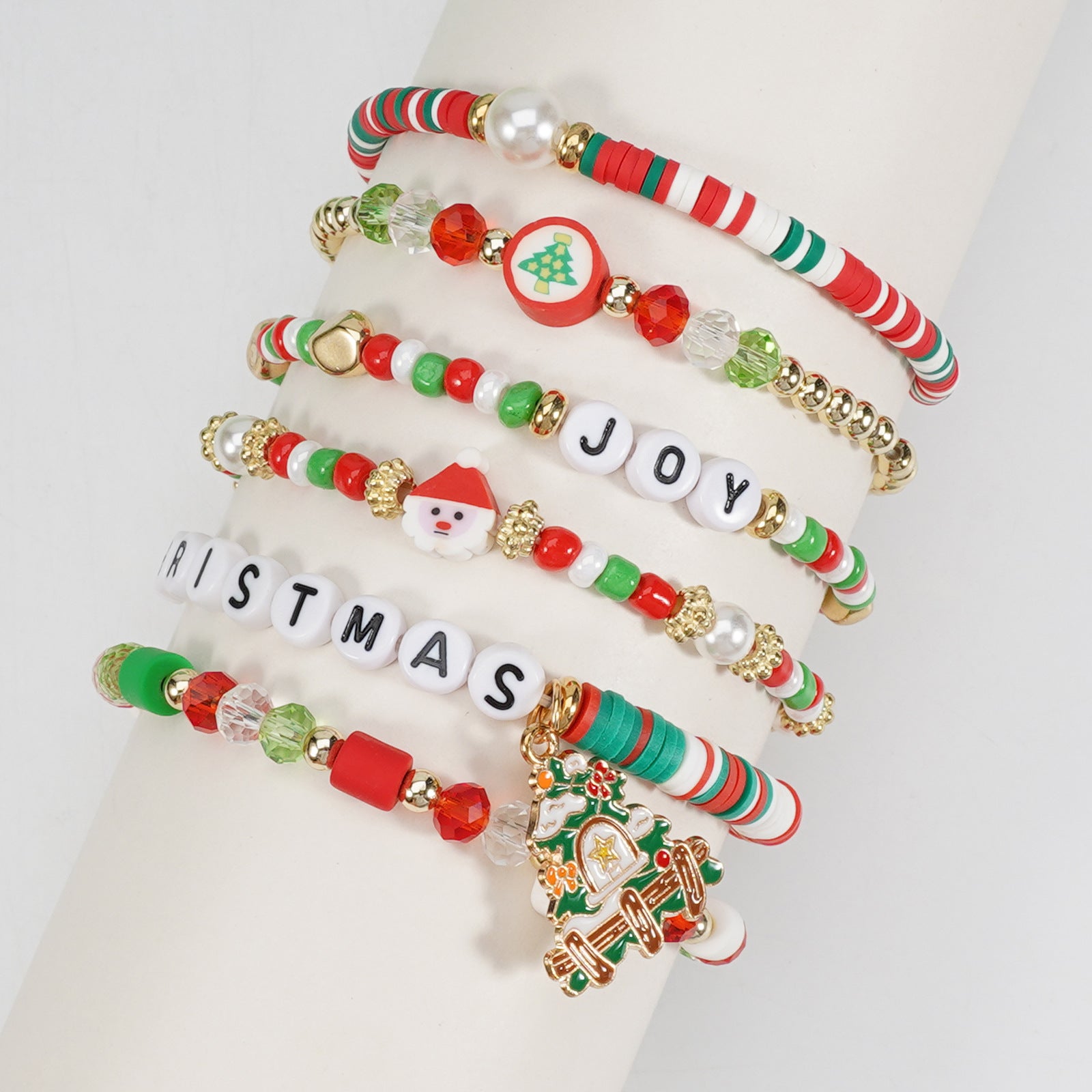 Christmas Bracelet Set Holiday Accessories Snowman Santa Claus Reindeer - product image 22