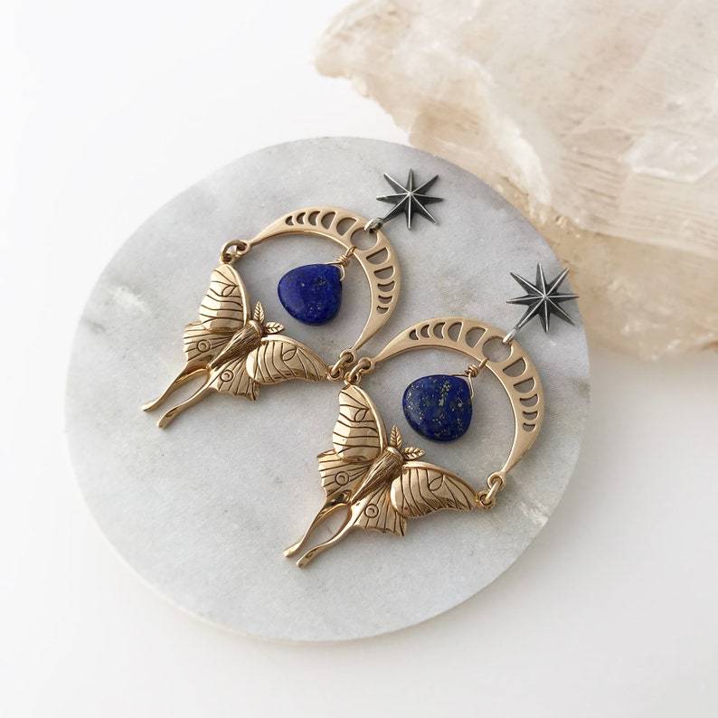 Vintage Statement Moon Earrings - product image 13