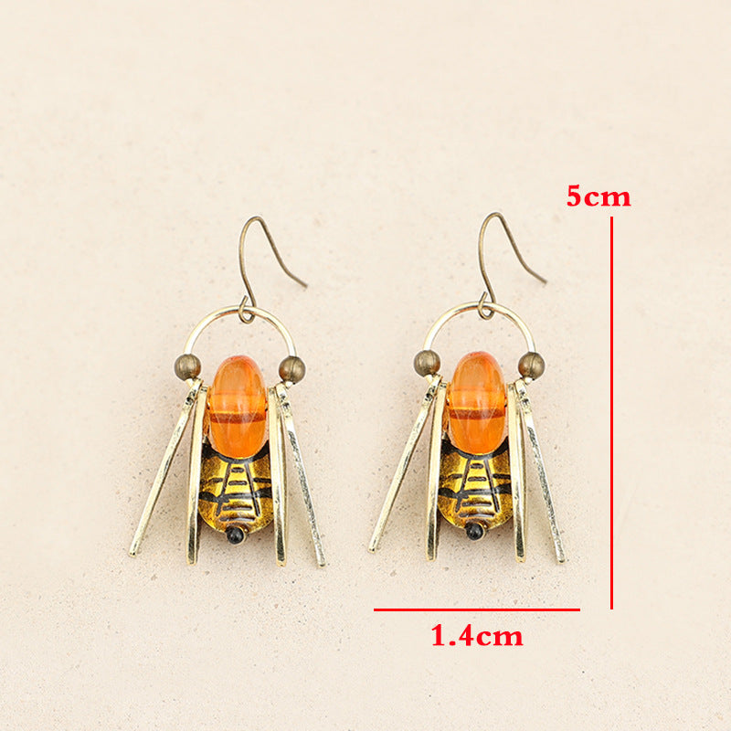 Vintage Cross Bee Earrings - product image 11