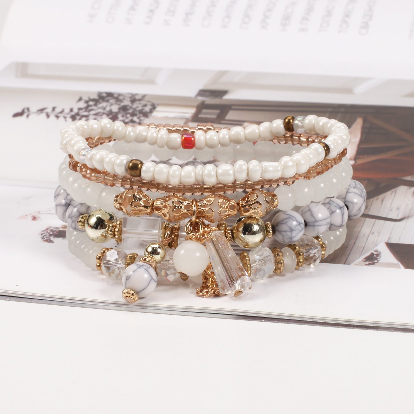 Boho Cross Crystal Necklace - product image 4