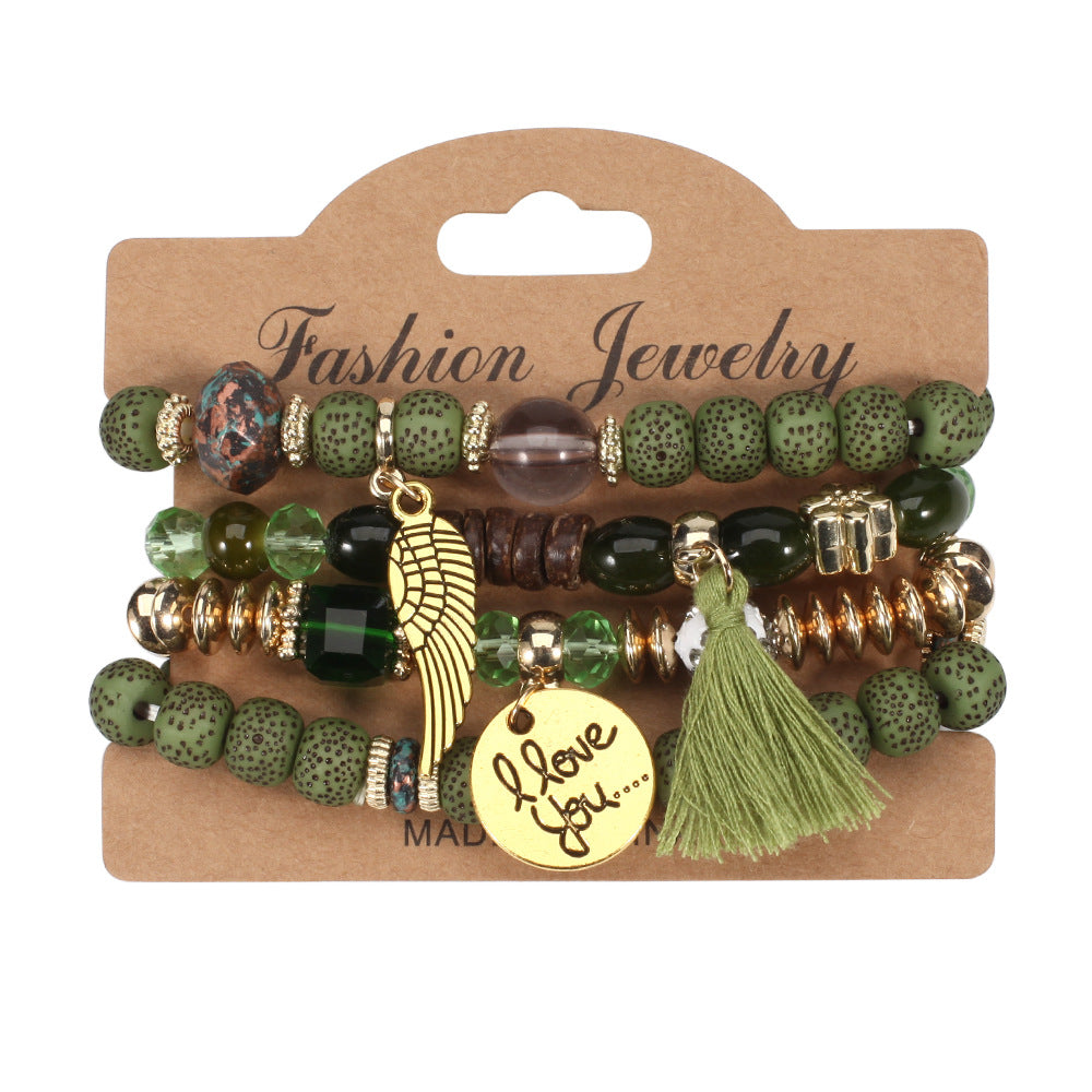 Boho Cross Beaded Bracelet - product image 3