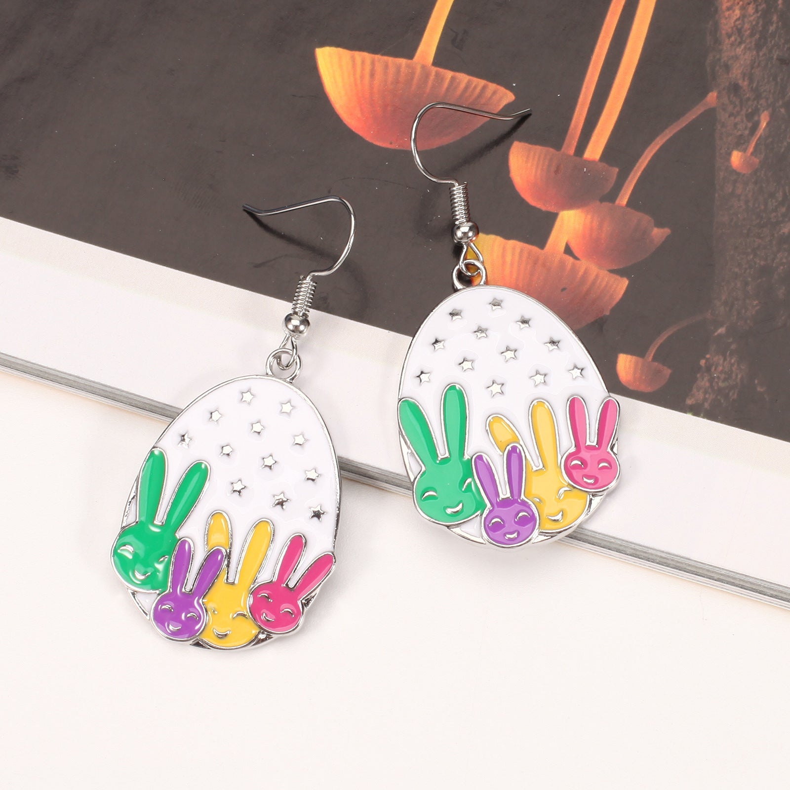 Easter Earrings Cartoon Cute Rabbit Easter Egg Carrot Earrings Spring Holiday - product image 31