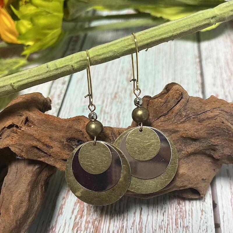 Boho Vintage Cross Earrings - product image 4