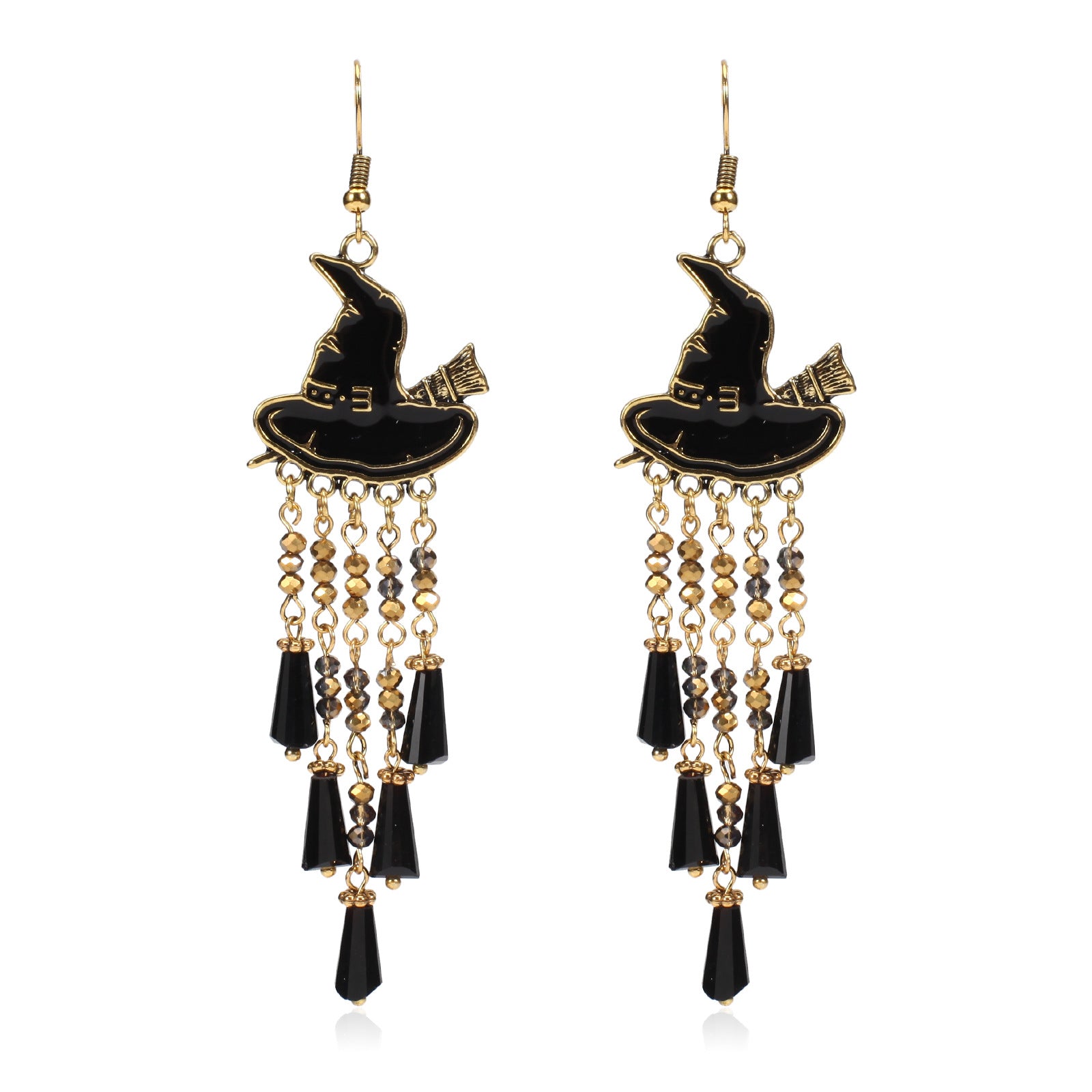 Halloween Earrings Pumpkin Hat Ghost Skull Bat Spider Web Pattern Earrings - product image 11