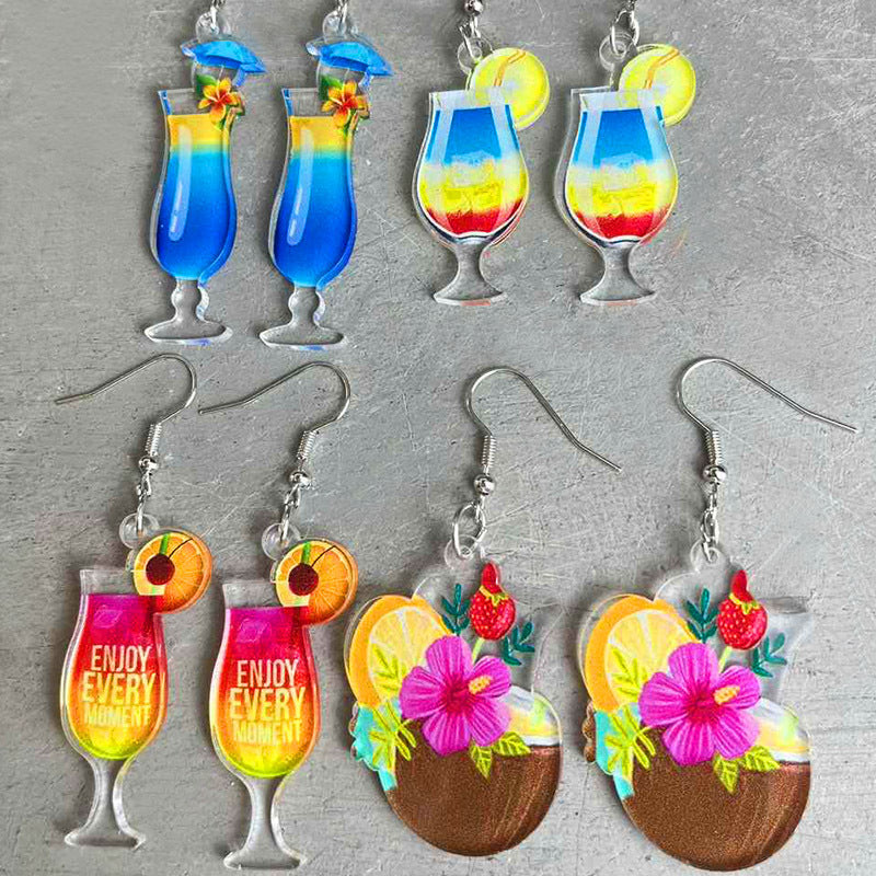 Cross Acrylic Earrings - product image 1