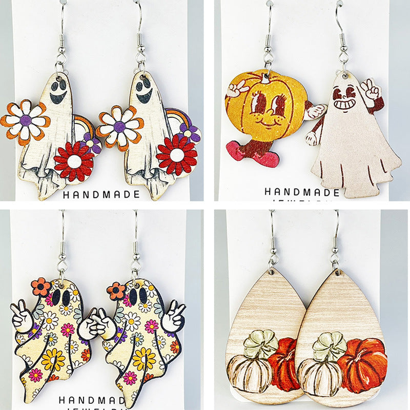 Boho Vintage Floral Cross Earrings - product image 1